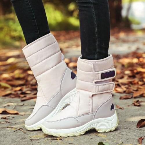 Large Size Women Shoes Snow Boots Femme Platform Boots Skidproof Warmest Woman Winter Boot Shoes Women Fashion Plateform Shoes