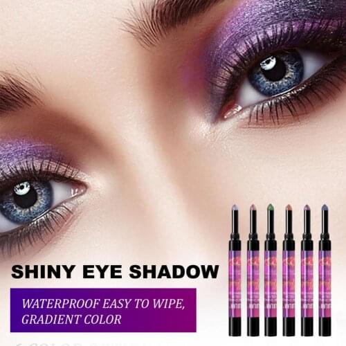Eyeshadow Sticks 6 Color Pigmented Waterproof Eyeshadow Stick Set Excellent Long-lasting Color Easy to Wear Quick-drying
