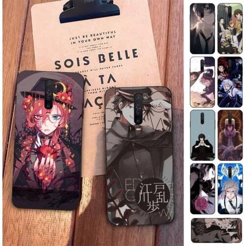TOPLBPCS Anime Bungou Stray Dogs Dazai Osamu Phone Case for Redmi 5 6 7 8 9 A X pro plus K20 S2 K30 pro Go