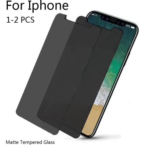 1-2 PCS for Iphone 5 5s 5c 5e 6 6s 6p 6sp Matte Frosted Screen Protector Anti-fingerprint Tempered Glass for Iphone 7 8 7p 8p X
