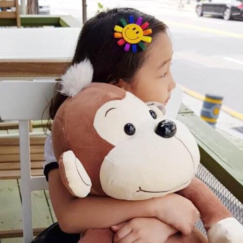 Retail 1pc Fashion Cute Glitter Rainbow Felt Star Cloud Hairpins Solid Smile Sun Hair Clips Princess Hair Accessories