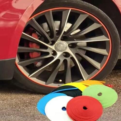 8m Car Wheel Protection Wheel Sticker Decorative Strip Rim Tire Protection Care Cover Drop Boat Car Shape Modification