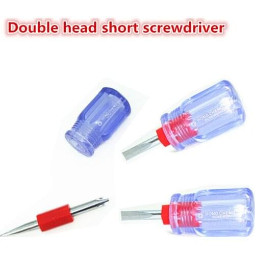 1PCS Flat Phillips Screwdriver Anti Slip Screwdriver Repair Tools Radish Mini Short Screwdriver