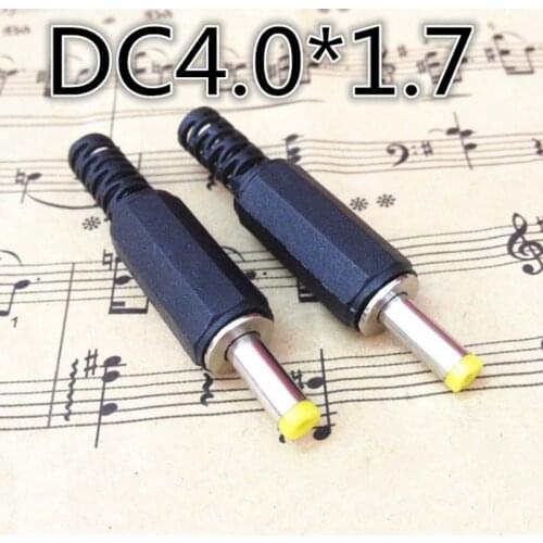 10pcs DC Plug Male Electrical Jack Socket Outlet DC Outlet 4.0X1.7MM 4.0*1.7mm plug connector