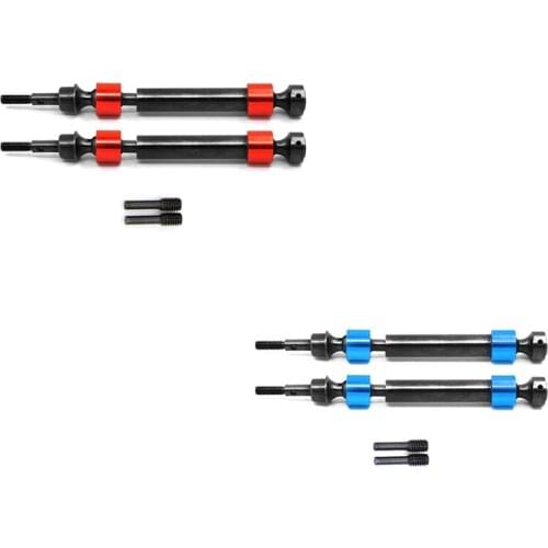 2Pcs Hard Steel Splined CVD Drive Shaft for Traxxas 1/10 Maxx 4S 89076-4 RC Car Upgrade Parts Accessories