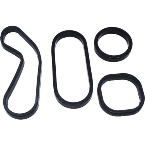 4PCS Oil Cooler Gasket Seal Kits For-BMW Mini Cooper Paceman Countryman 1.6L L4 2007-2016 11427557009 11427557010