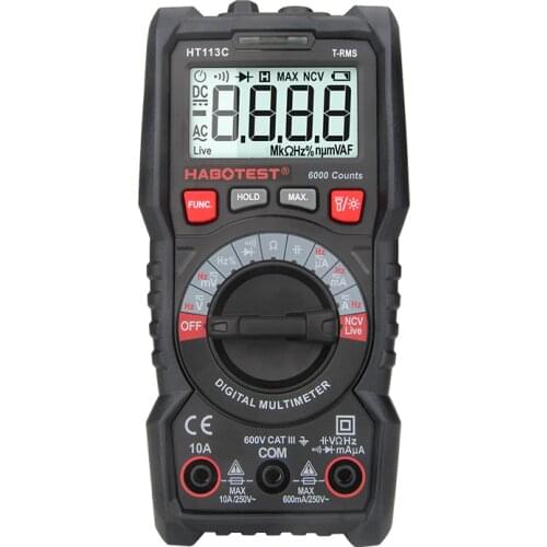 Habotest Digital Mini Multimeter Tester Profesional Transistor Tester Multitester Multi Meter