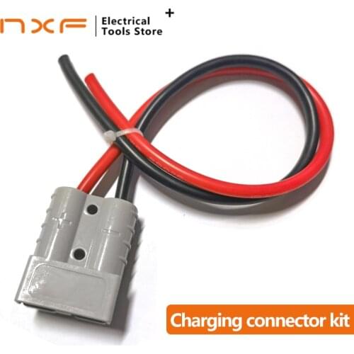 TELEHAN Anderson extension cord 600V 50A DC Connector set, Anderson plug kits, battery terminal kit, solar connector set