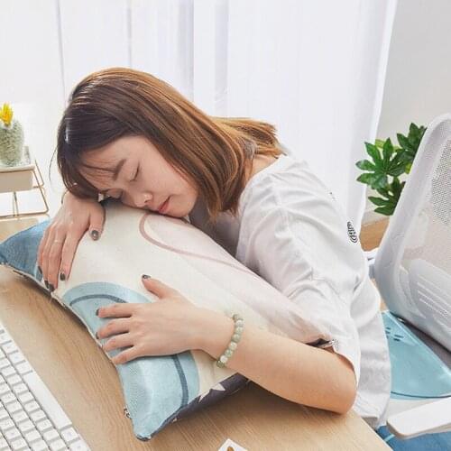 Summer Cool Seat Cushion Breathable PP Cotton Filling Office Mat Non-slip Ice Silk Decoration Cushions Comfortable Cute Pillow