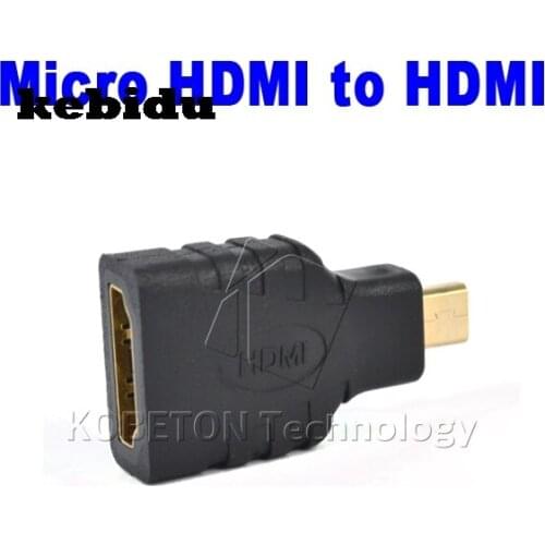 Micro HDMI-compatible Male to Female Adapter HD Gold Plating Converter F-M Type D Connector for HDMI-compatible Cable