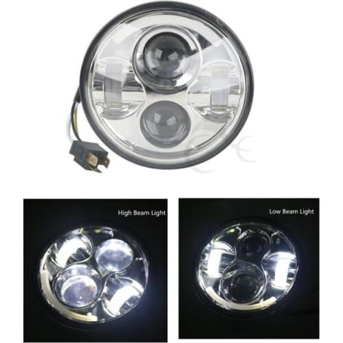 Motorcycle 5.75" LED Headlight Lamp Projector Replace Hid Kit For Harley Beam Assemblies For Harley