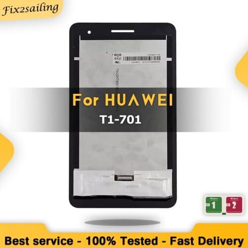 7.0" New LCD For HUAWEI MediaPad T1 7.0 701 T1-701 T1-701U T1-701UA LCD Display Touch Screen Digitizer With/No Frame Replacement