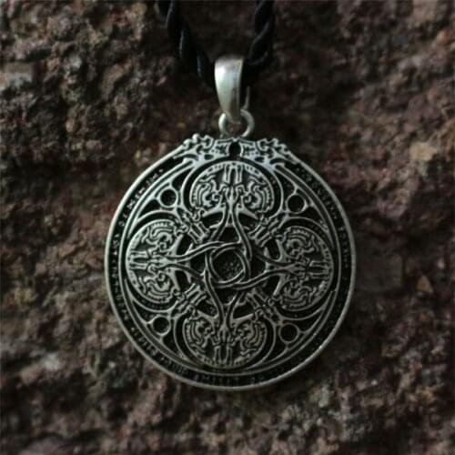 20pcs wholesale Norse Dragon Runic Cloak Pin - Viking - Runes retro Necklace handmade amulet pendant jewelry