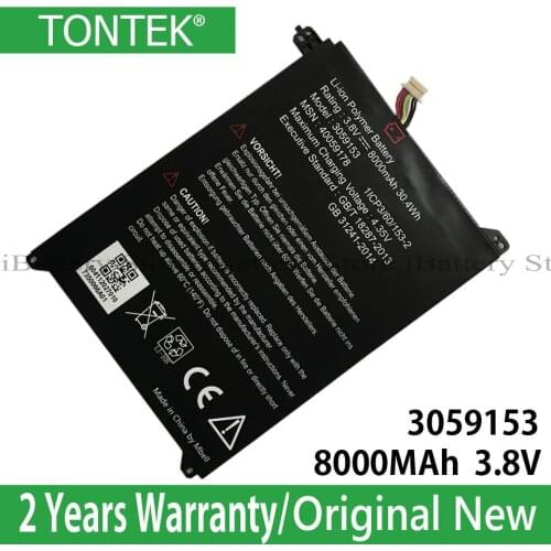 Genuine 3059153 Battery For Lenovo Medion 40059178 1ICP3/60/153-2 Series Tablet PC 30.4Wh 3.8V Original Battery