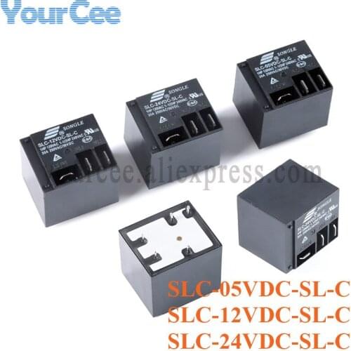 5pcs Relay 24VDC 12VDC 5VDC SLC-24VDC-SL-C SLC-12VDC-SL-C SLC-05VDC-SL-C 5 Pins a set of conversion Relays