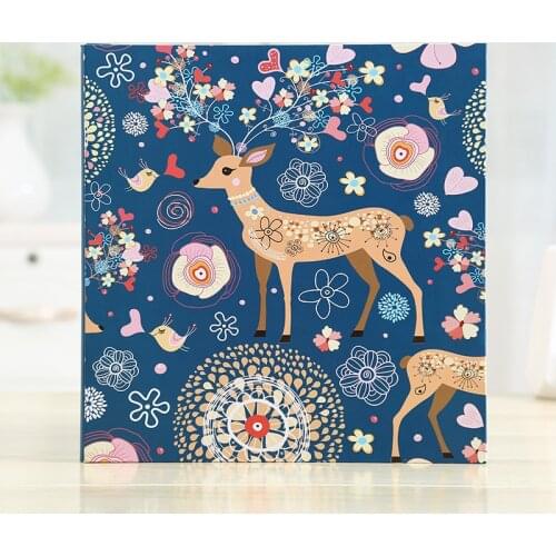 12/18inch Self Adhesive Photo Album DIY Scrapbook Rustic Linen Cloth Cover Personalise Album for Wedding Memory Album Daily