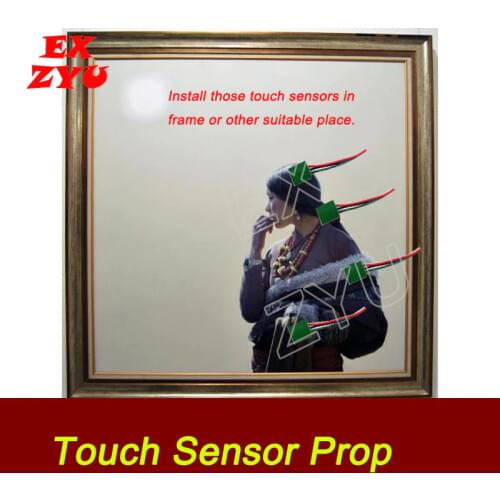 EXZYU Touch Sensor Prop real life escape room touch the sensors in correct order to unlock the chamber room