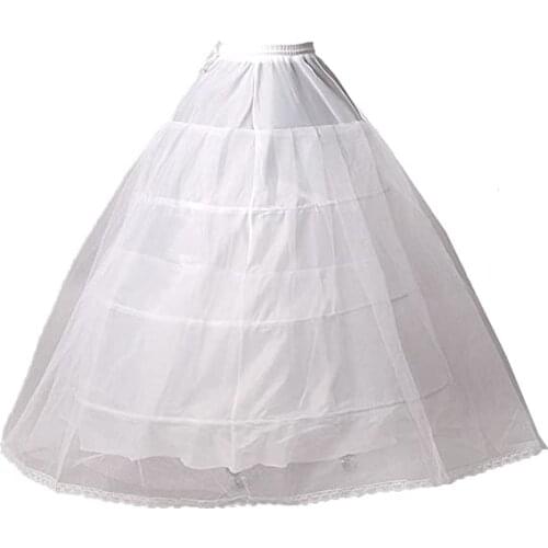 Wedding Bridal Dress 3 Hoops Petticoat Under Garment Slip 2023