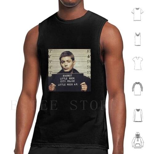Supernatural Blue Steel Tank Tops Vest Cotton Blue Steel Supernatural Dean Winchester Supernatural Blue Steel Dean Winchester