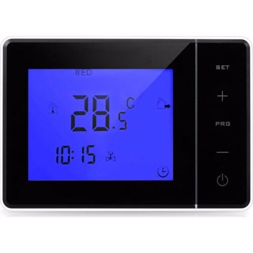 Thermostat Programmable Wall-hung Boiler Heating Thermostat 5A Digital Room Temperature Controller Touch Screen LCD Thermostat