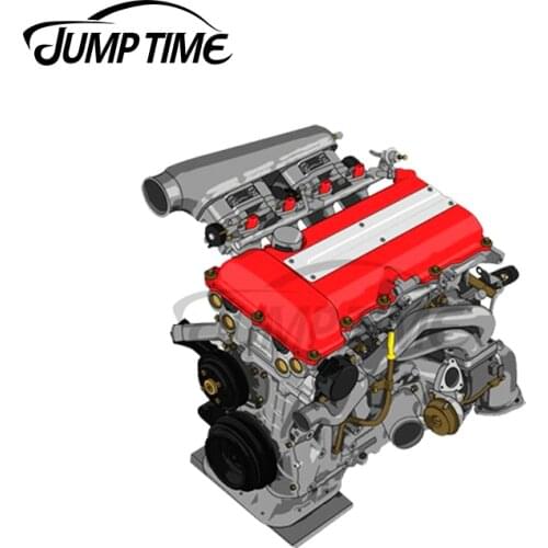 Jump Time 13 x 10.6cm For SR20 JDM Car Stickers and Decals Windows Trunk Bumper Motorcycle JDM ATV Vinyl Decal Car Wrap