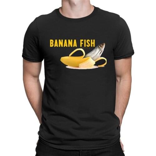 Funny Banana Fish Men Women T Shirt Ash Lynx Eiji Okumura Cartoon Graphic Tops Cotton Casual Loose T-Shirt Tee Unisex Anime Tees