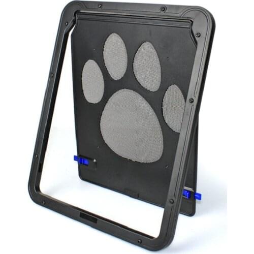 Pet Dog Screen Door Lockable Puppy Safety Magnetic Flap Dogs Cats Window Gate For Pet Freely Garden Easy Install