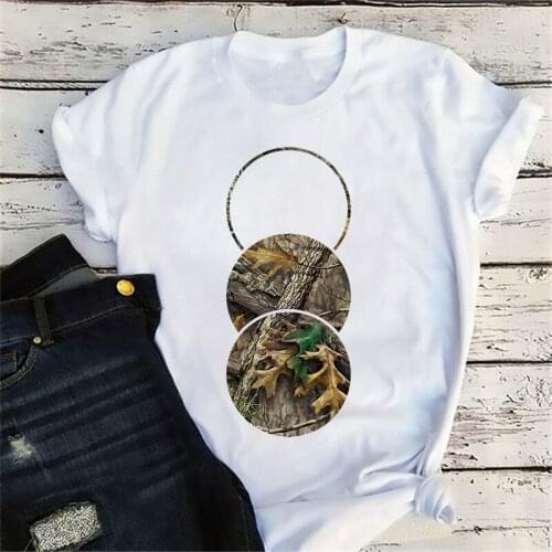 Women Cartoons Printing Tees Crew Neck Short Sleeve Designed Casual Summer T-shirts Graphic Round Neck TShirts