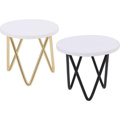 1pc Dollhouse Miniature Simulation Small Tea Table Furniture Model Toys For Doll House Decoration