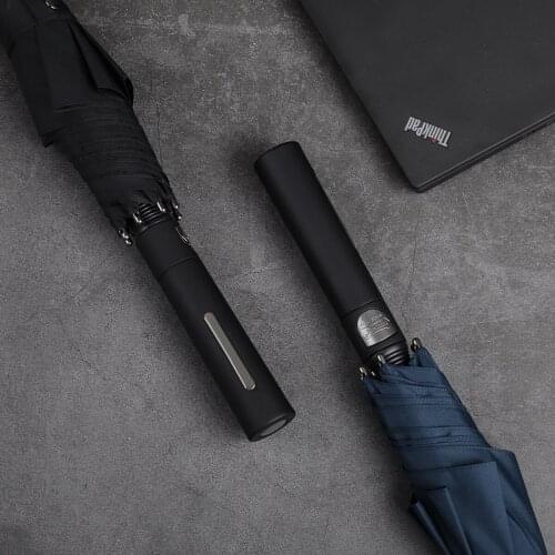 Parachase 114cm Big Umbrella Men Windproof Strong Golf Long Handle Umbrellas Automatic Business Style 8 Ribs Fiberglass Paraguas