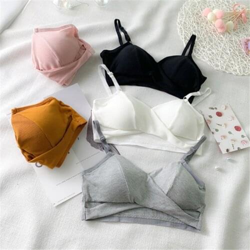 New Underwear Gathering Lingerie Sexy Triangle Cup Thin Section Back Girl Bra