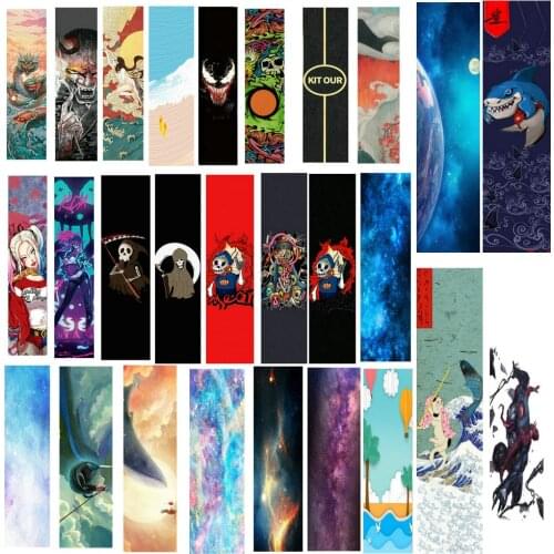 Long board skateboard sandpaper sanding surface sticker waterproof and wear resistant color personalized electric scooter sandpa