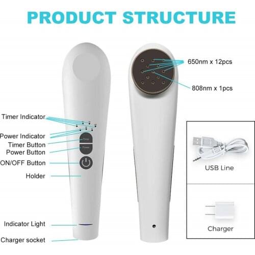 Physical Therapy Rehabilitation Medical Laser Acupuncture Device Low Level Laser Therapy Device LLLT Like Handy Cure B Model