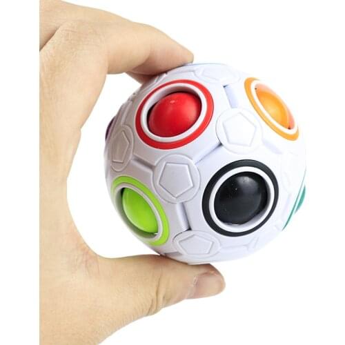 Fidget Toys Stress Reliever Rainbow Magic Ball Plastic Puzzle Toys Pop It Juguetes Squeeze Toys for Children Autism Sensory Toys