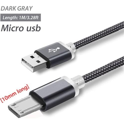 10mm Long Connector Micro USB Charging Cable For Doogee S55 S40 lite S60 N20 X20/X30/X90 X5/Max Shoot 2 Leagoo M9/M8 Pro/M5 Plus