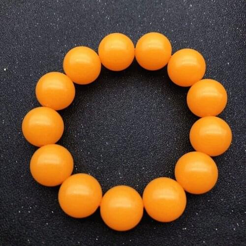 China Natural Beeswax Carved Round Bead Jade Hand String Fashion Jewelry Men and Women Style Bracelet Manufacturers Direct Sales