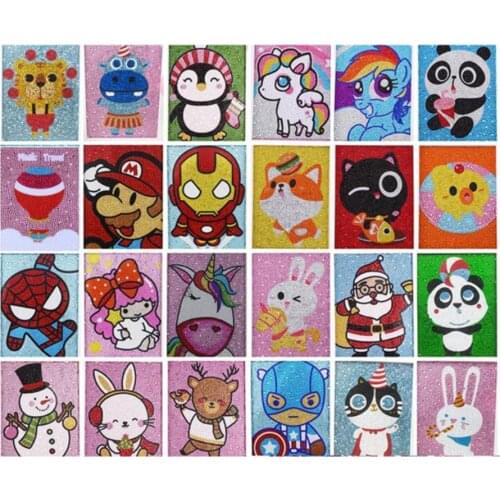 5D Diamond Painting Kits for Kids Beginner Easy DIY Crystal Art Full Drill Painting by Number Kits without Frame for Children