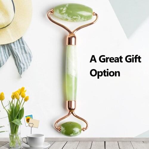 Jade Roller Facial Skin Care Facial Massage Roller Skin Tool Face Lifting Slimming Skin Anti-aging & Relaxing Beauty Massager