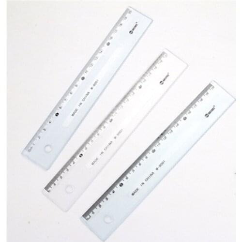 P5 stationery 20 30cm ruler long plastic transparent ruler stationery ruler Stationery office supplies for students