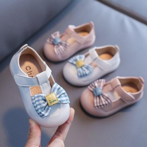 2021 Summer New Girls Toddler Sandals Soft Sole Baby Single Shoes Anti-kick Breathable Boys Small Leather Children Shoes