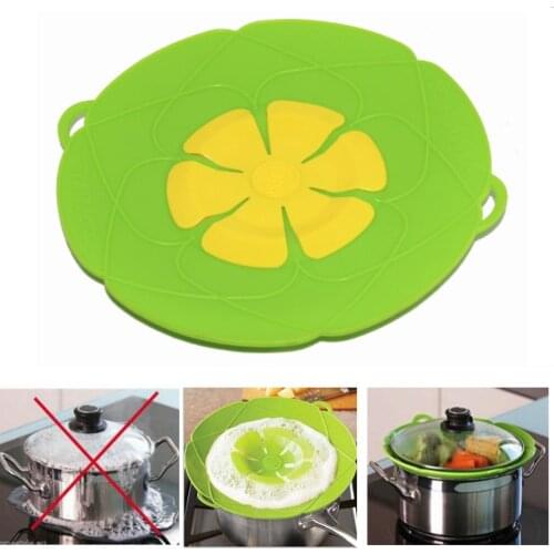 Silicone lid Spill Stopper Cover For Pot Pan Kitchen Accessories Cooking Tools Flower Cookware Gadgets Kitchen for home baking