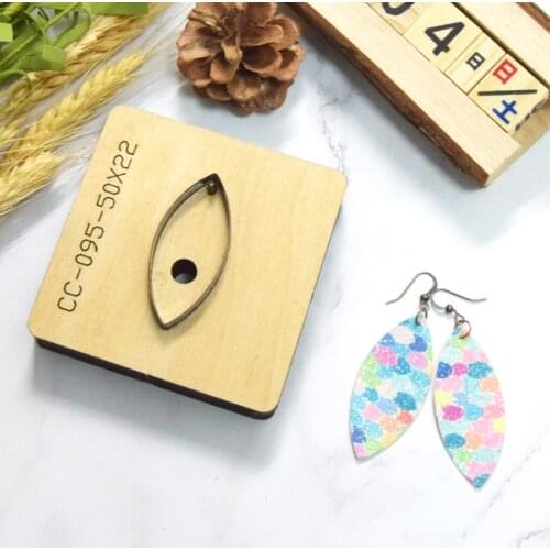 SMVAUON Steel Punch Japan Steel Die Cut Colored leaves Earrings Cutting Mold Wood Dies Leather Blade Rule Cutter DIY Leather
