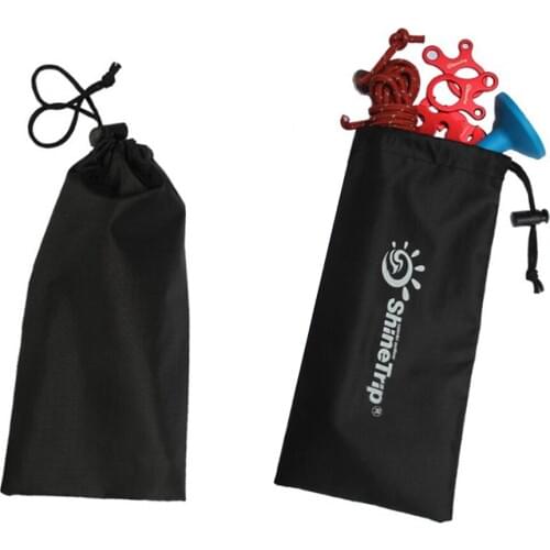 Tent Peg Bag, Portable Camping Tent Stakes Bag Hammer Nail Pouch for Hiking Camping Accessoris