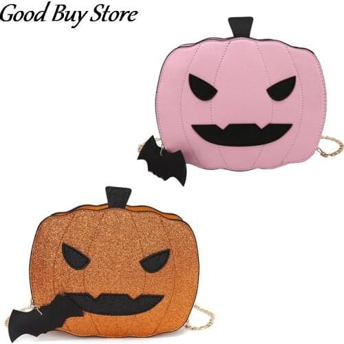 Pumpkin Bag Halloween Funny Handbag Chain Strap Shoulder Bags Women Fashion Creactive Organizers Crossbody Purse Casual Clutch