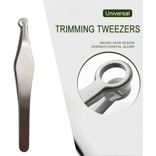 Universal Professional Stainless Steel Nose Hair Tweezers Kit Make up Tools