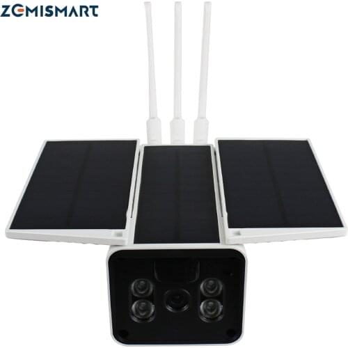 Zemismart Tuya Outdoor Camera with Solar Panel 1080P IP CCTV Camera Waterproof