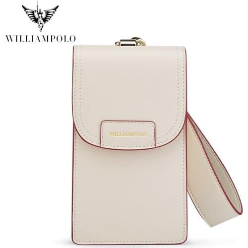 WILLIAMPOLO Crossbody Bag Genuine Leather Women Bag Natural Skin Designer Bag and Small bag 2021 Luxury Brand For Ladies #209176