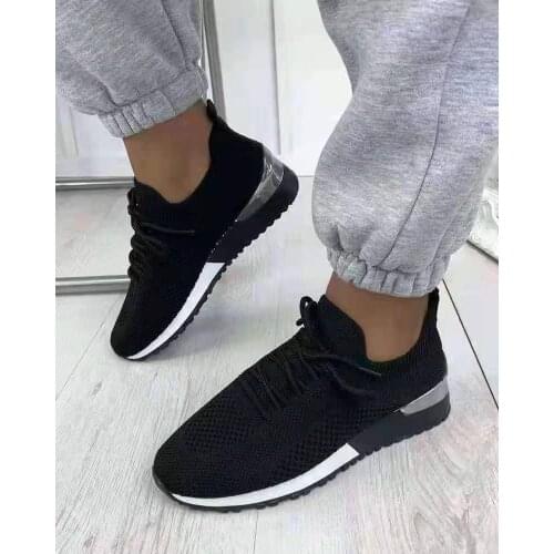 Mesh Women Sneaker Shoes Summer Fashion Breathable Cross Tie Platform Woman Casual Sport Shoes Lace Up 2021 Zapatos De Mujer