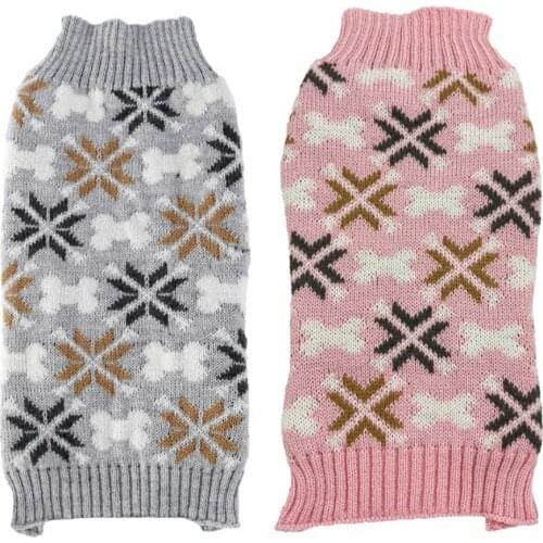 Winter Warm Pet Dog Clothes Knitted Pet Sweaters Clothing For Small Medium Dogs Pet Chihuahua Yorkshire Outfits Dog Outfits