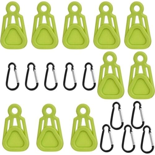 1Set Heavy Duty Tent Clip Wind Rope Clamp Awning Pull Point Clip Camping Tent Hook Windproof Rope Barb ClipTent
